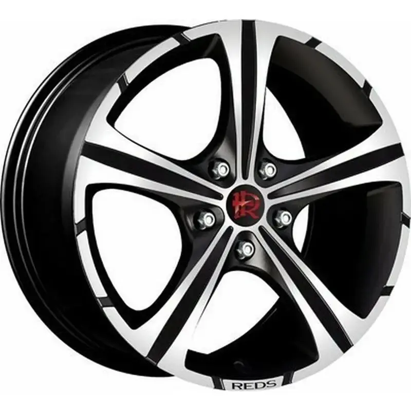 Momo Reds Black Knight Alloy Wheel – 15-Inch, 6.5J, Et38, 4×108 Pcd, Cb 72.3Mm 1