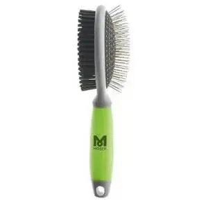 Moser Dual-Side Grooming Brush – Gel Handle, Model 7025 1