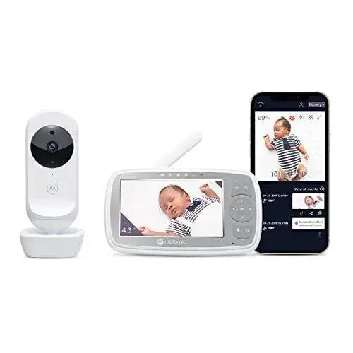 Motorola Vm44 Connect Wi-Fi Baby Monitor With Hd Camera And Remote Viewing 1
