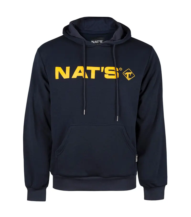Nat'S Logo-Branded Hooded Work Fleece – Royal Blue 1
