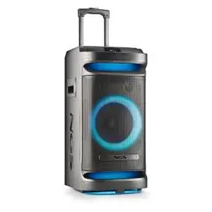 Ngs Wilddubzero Dj Party Speaker – Trolley Design, Rgb Lights, Tws, 120W Output, Black 1