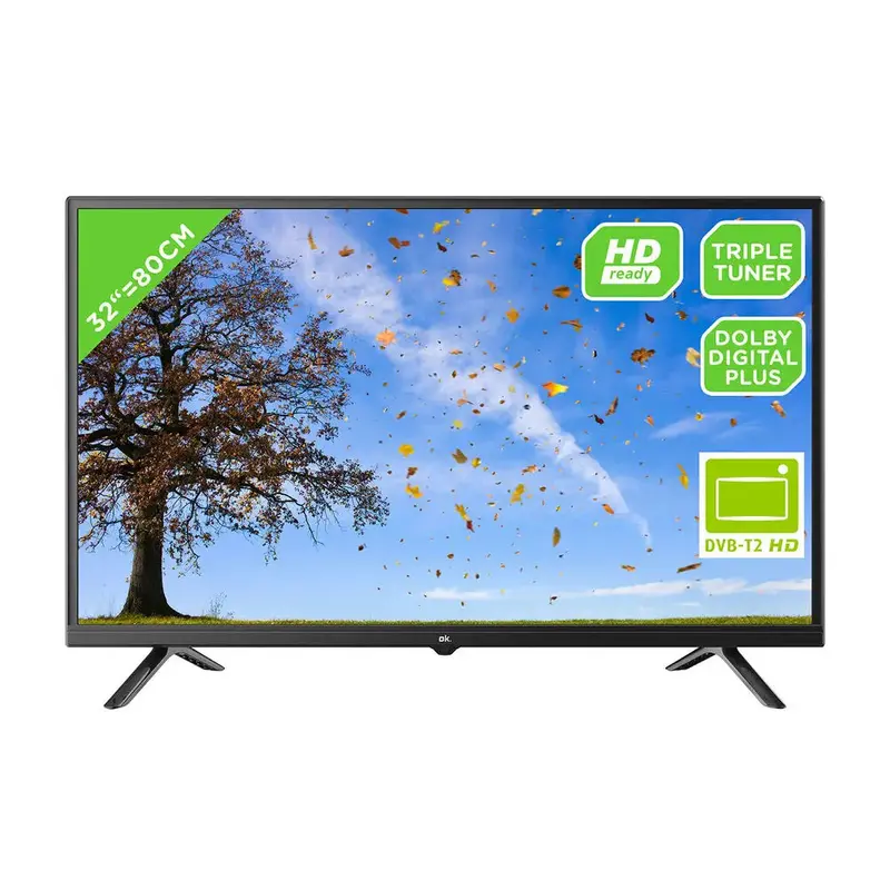 Ok 32" Hd Led Tv – 32850Hc-Tb, Non-Smart, Slim Design, Hdmi & Usb Ports 1