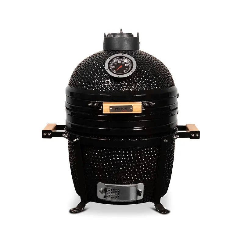 Patton Premium 15-Inch Kamado Grill – Black 1