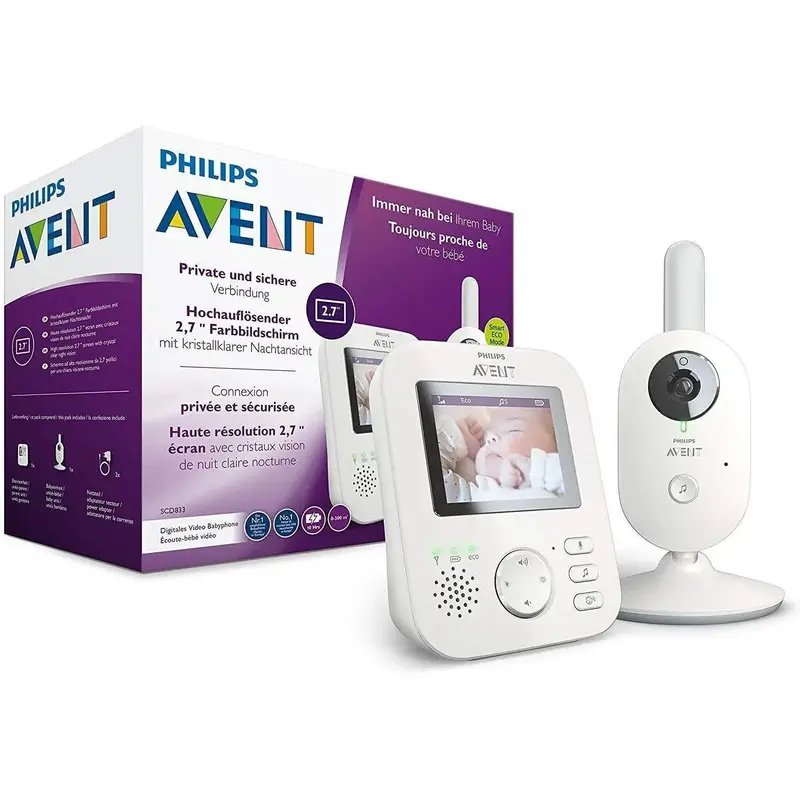 Philips Avent Scd833/26 Color Video Baby Monitor With 2.7-Inch Display 1