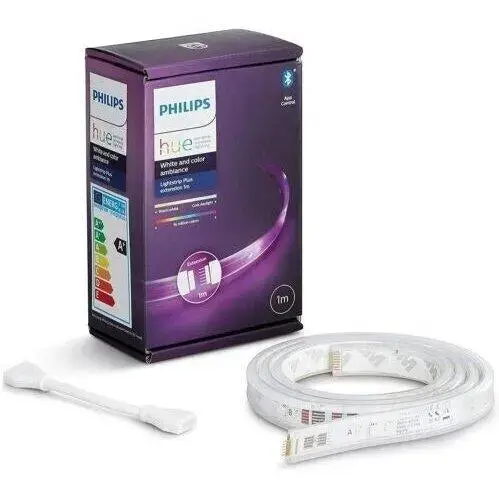 Philips Hue Lightstrip Plus Extension V4 (1 M) – Smart Rgb + White Tunable Led Strip 1