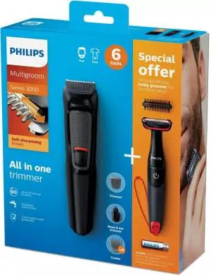 Philips Multigroom Mg3710/85 – Cordless Body & Face Groomer 1