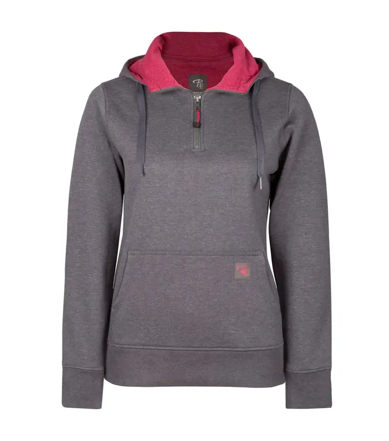 Pilotes & Filles Pf462 Cotton-Fleece Hooded Sweatshirt For Women 1