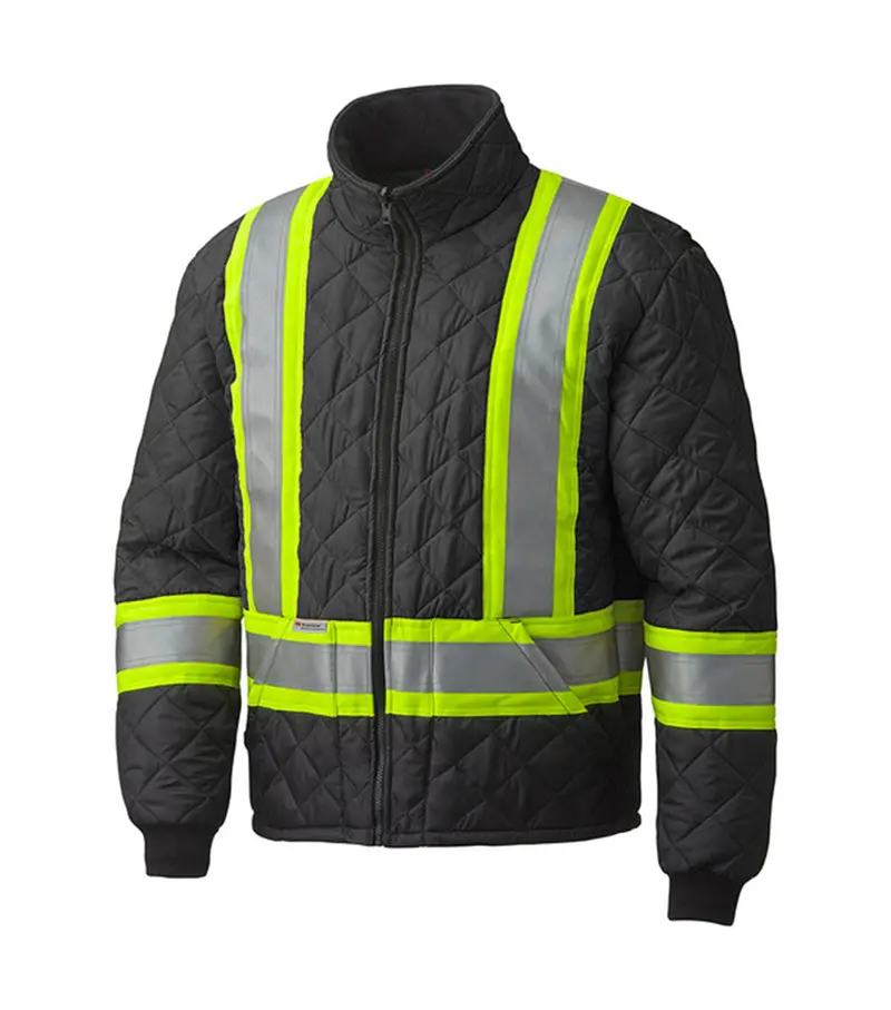 Pio High-Visibility Quilted Freezer Vest – Black (V1170170-L) 1