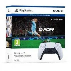 Ps5 Dualsense Wireless Controller – White Bundle With Fifa 24 + Fut Voucher 1