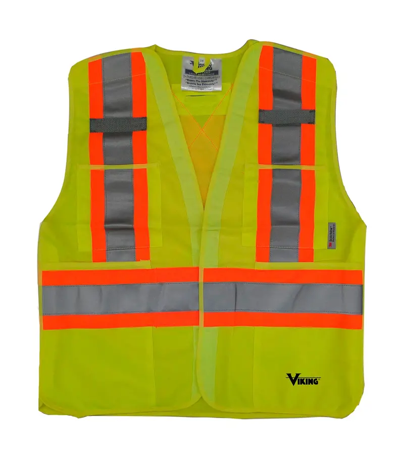 Reflective High-Vis Work Vest 6135 – Viking Enhanced Safety Design 1