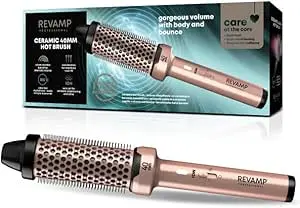 Revamp Progloss Big Hot Ceramic Hair Brush – 40Mm Barrel, Heat-Activated Styling Tool 1