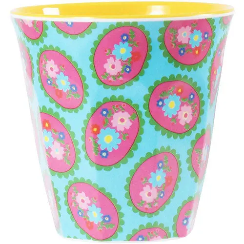 Rice Melamine Kids Cup – Cameo Blue Design 1