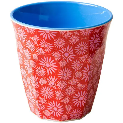 Rice Melamine Kids Cup – Casablanca Red Pattern 1