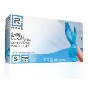 Rmove Powder-Free Nitrile Gloves – Blue, Small Size, Medical-Grade, 200-Unit Box 1