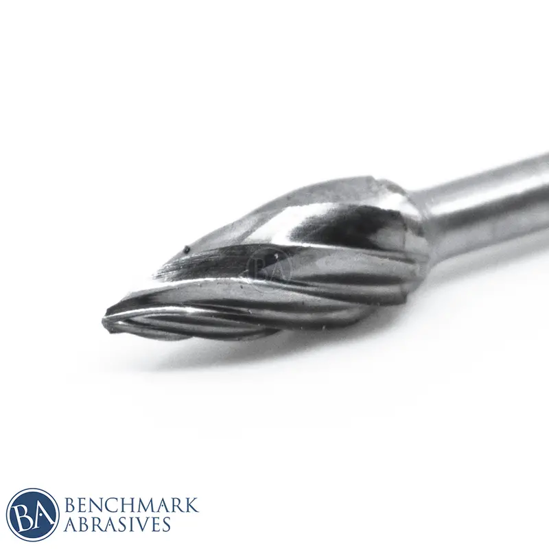Sg-51Nf Pointed Tree-Shaped Tungsten Carbide Burr – 1/8" Shank 1