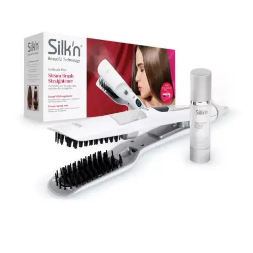 Silk’N Gobrush Mist — Steam Smoothing Brush For Healthy, Frizz-Free Hair (White) 1