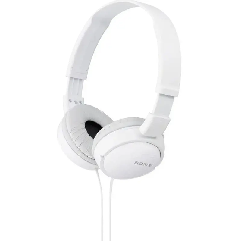 Sony Mdr-Zx110 On-Ear Headphones – Lightweight Foldable Design In White 1