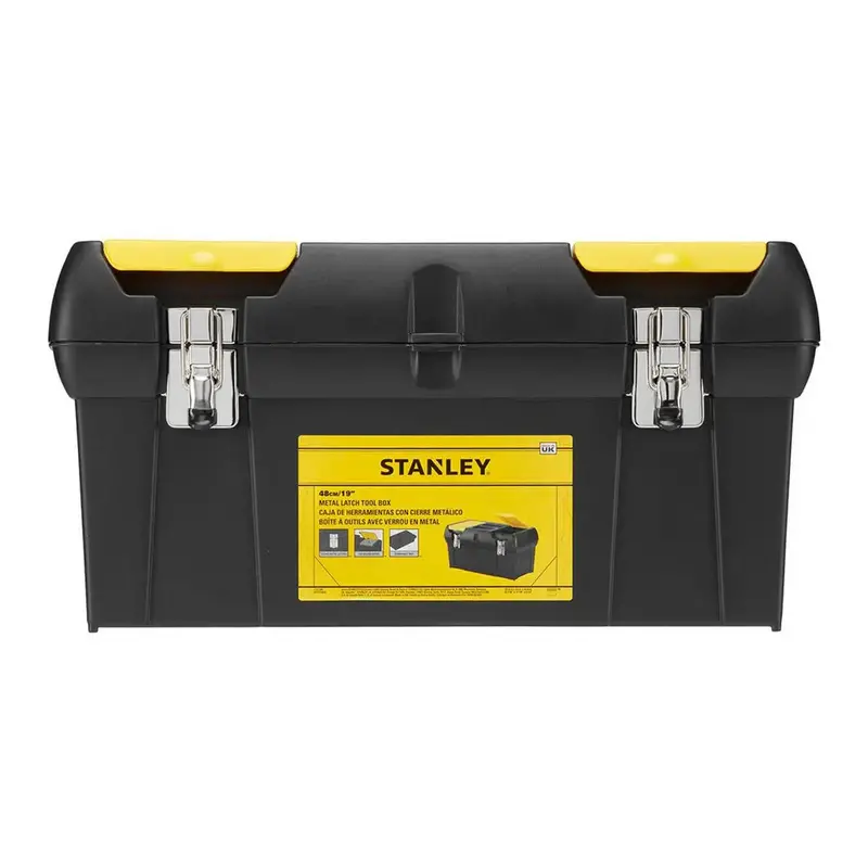 Stanley Millennium Tool Box – 48Cm Metal-Latch Organizer With Multi-Compartment Layout 1