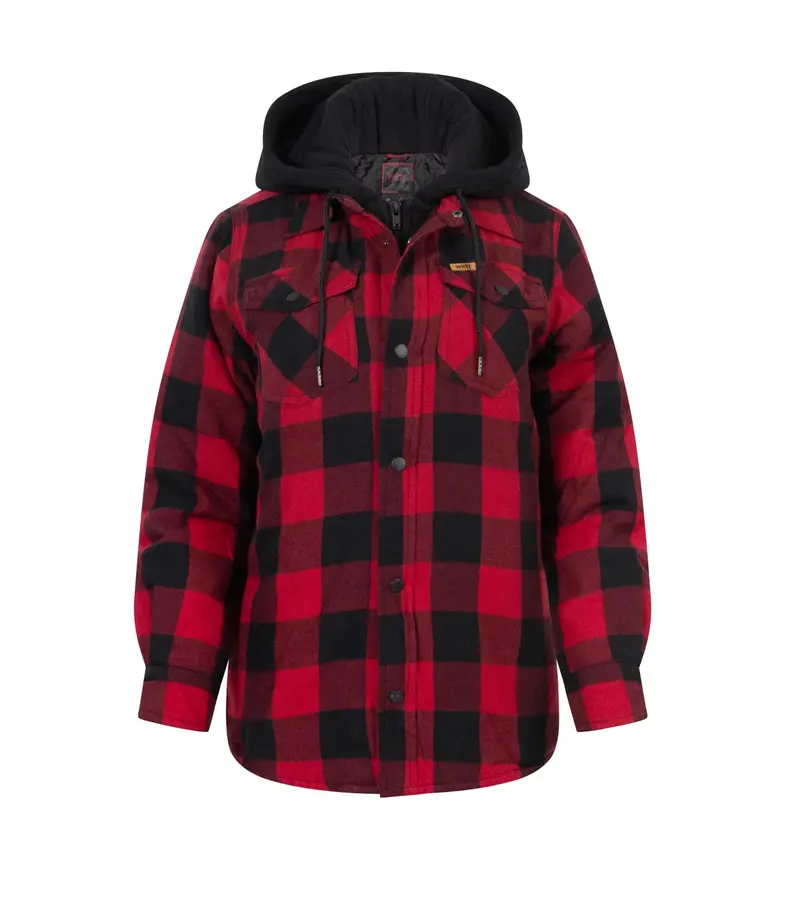 Task Women’S Lined Flannel Hooded Shirt – Cold-Weather Layer 1