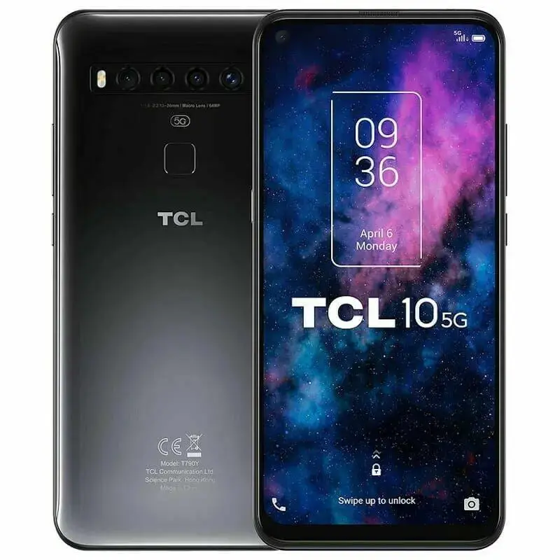 Tcl 10 5G Smartphone – 6.53" Display, 128Gb Storage, Metallic Gray Finish, Full 5G Support 1