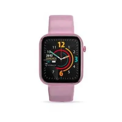 Techmade Hava Smartwatch – Aluminum Body, Blood Oxygen & Blood Pressure Monitoring, 1.68" Display, Rose Pink 1