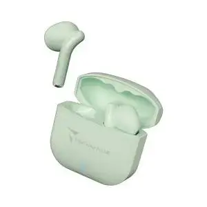 Techmade Wireless Earbuds With Charging Case – Emerald Green Compact Design 1