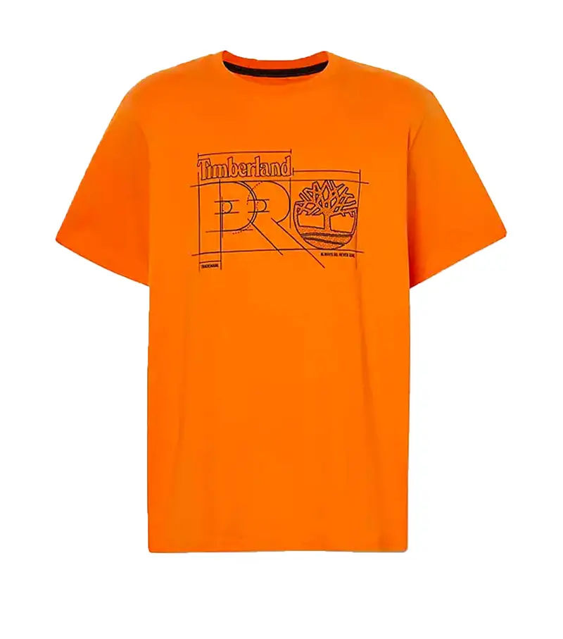 Timberland Blueprint T-Shirt In Orange 1