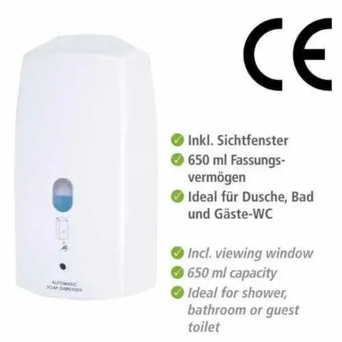 Touchless Infrared Soap Dispenser – 650 Ml Automatic Bathroom & Shower Dispenser 1