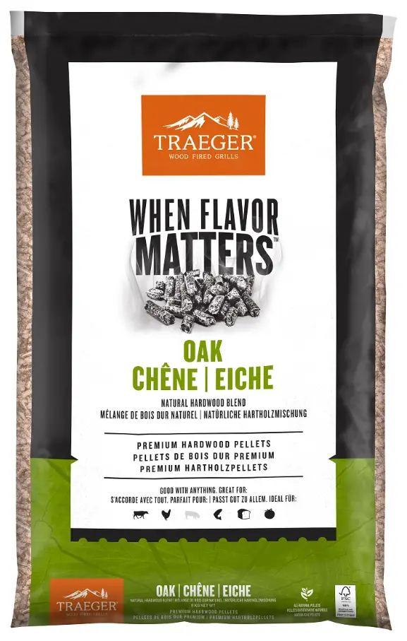 Traeger Fsc-Certified Oak Blend Wood Pellets – 9 Kg Bag For Wood-Fired Grilling 1