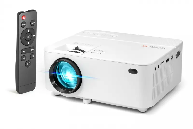 Tx-113 Led Projector – 1800 Ansi Lumens, 800X480 Resolution, Standard Throw, White 1