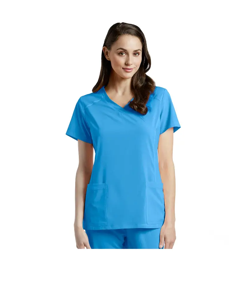 V-Neck Uniform Top With Two Pockets – Whitecross Model 785 In Beige Palais 1