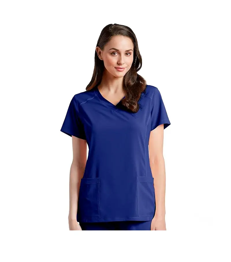 V-Neck Uniform Top With Two Pockets – Whitecross Model 785 In Galaxy Blue 1
