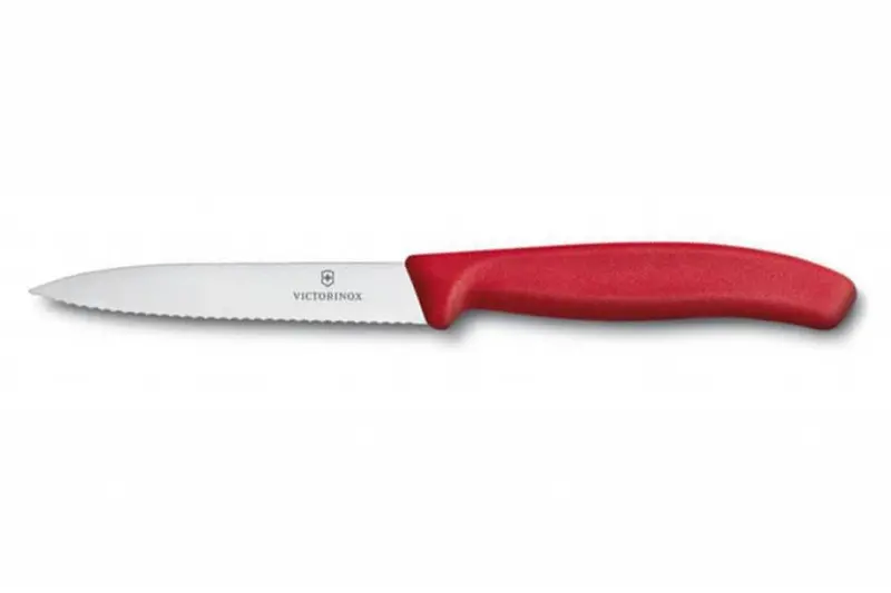 Victorinox Classic Paring Knife – Red Handle, 10 Cm Blade 1