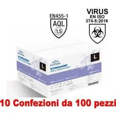 Vinyl Medical Gloves – Powder-Free, Size L (10 X 100-Piece Boxes) 1