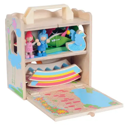 Wooden Fairy Garden House Playset Box Set 1