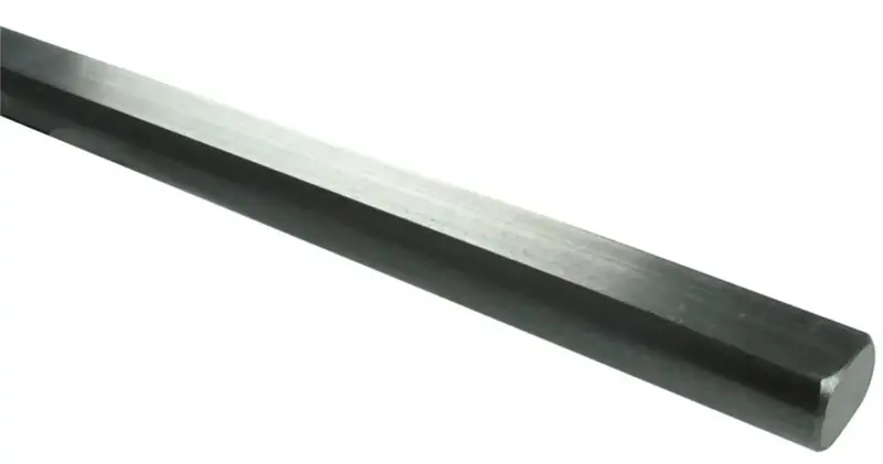 Borgeson 18-Inch Steel Double-D Steering Shaft With 3/4-Inch Diameter 1