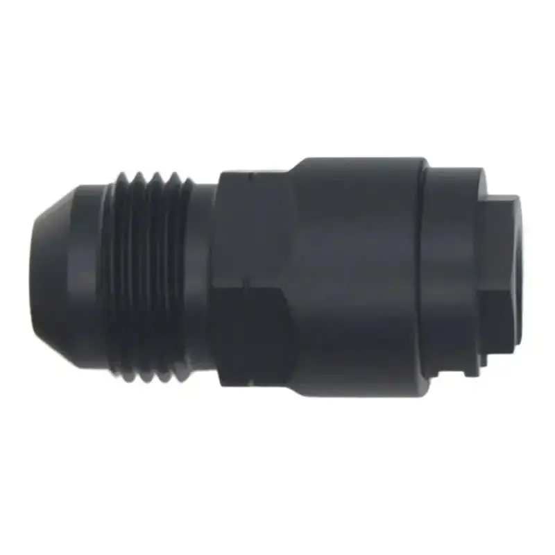 Deatschwerks Efi Quick Connect Adapter – 8An Male To 5/16" Female, Matte Black Anodized 1