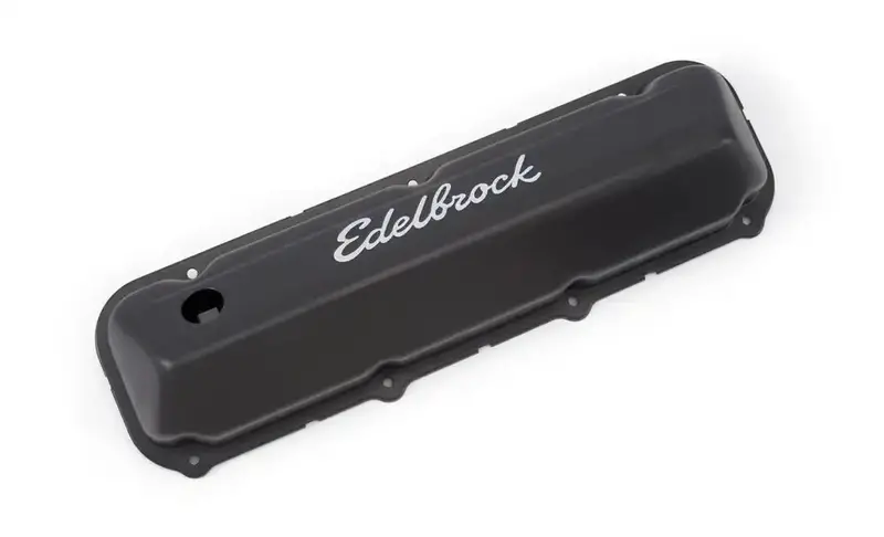Edelbrock 4473 Valve Cover – Low-Profile Black Finish For 318–360 Engines 1