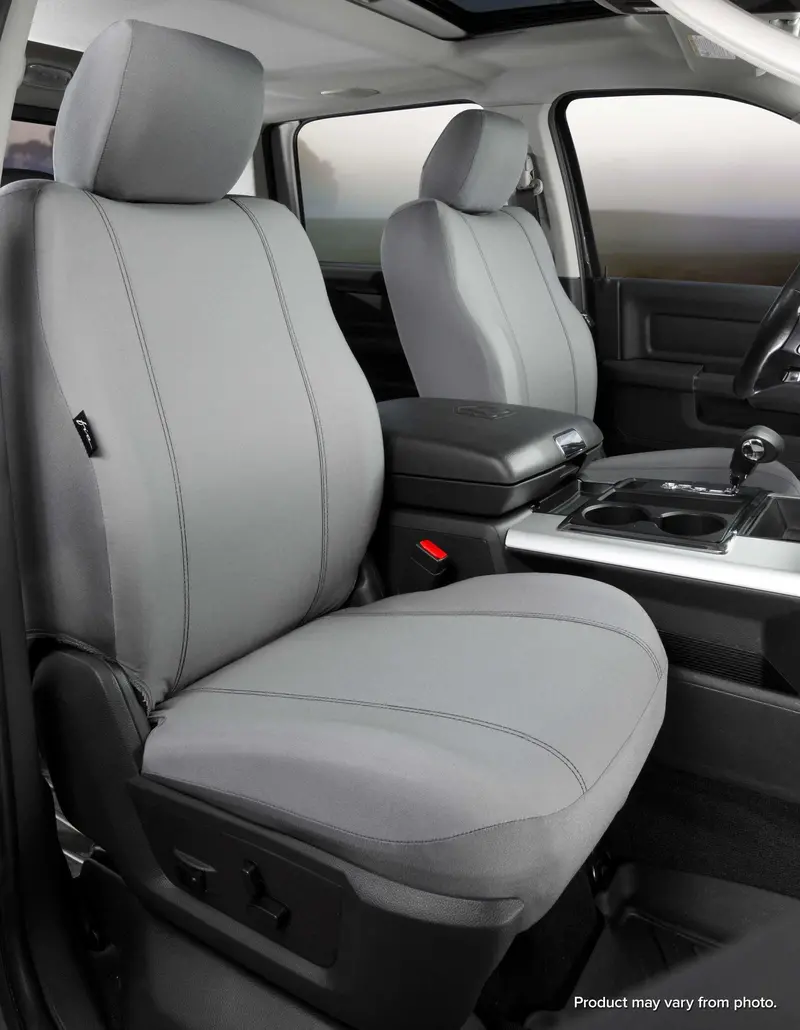 Fia Sp80 Series Seat Protector – Gray Poly-Cotton Custom-Fit Front Cover For Daily Wear Protection 1