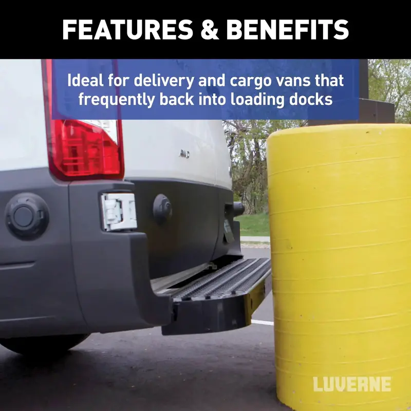 Luverne Impact-Absorbing Rear Bumper Step – Compatible With Ford Transit 150/250/350 Models 1