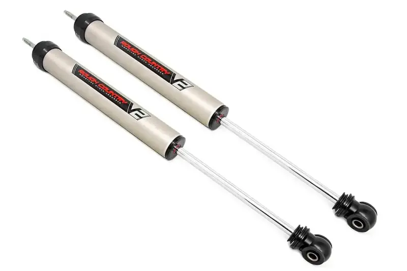 Rough Country V2 Monotube Rear Shock Pair – 5.5–7.5 Inch Lift Height 1