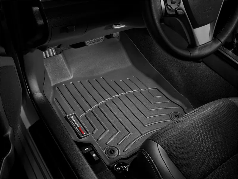 Weathertech Digitalfit Floorliner – Precision-Cut Front Interior Liners In Black (Includes S-Badge Cutout) 1
